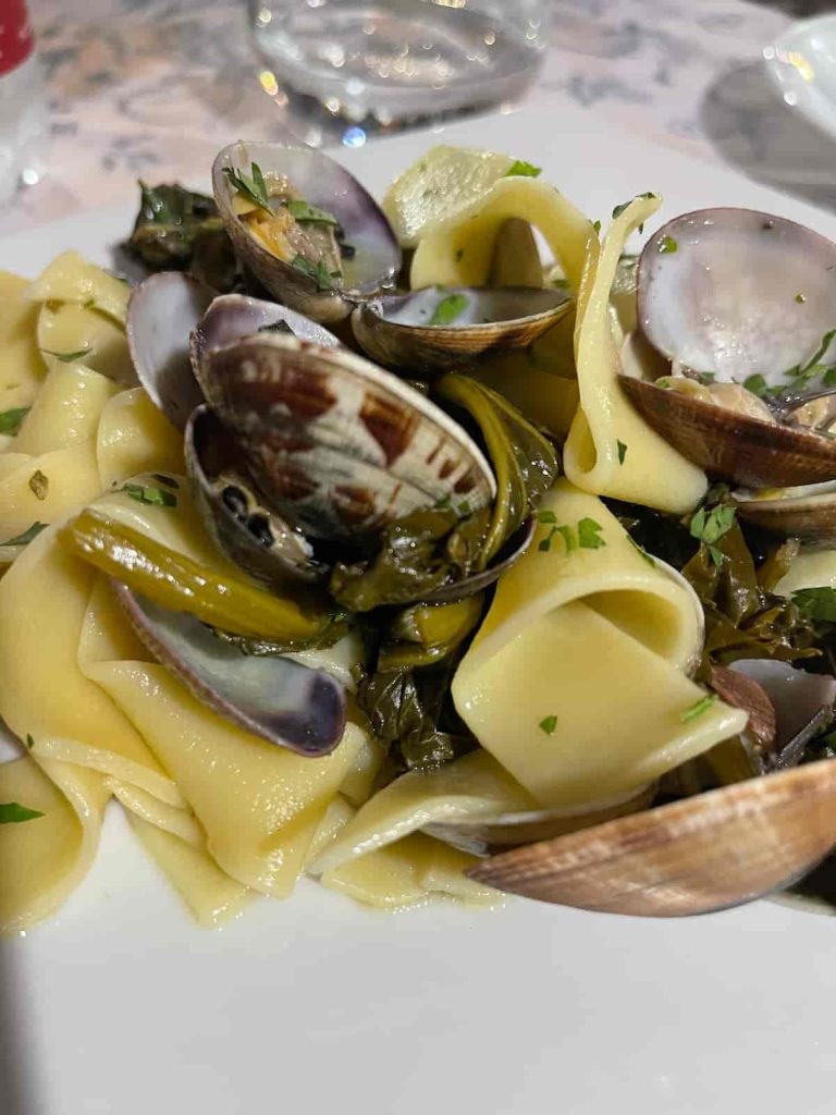 tagliatelle con le vongole