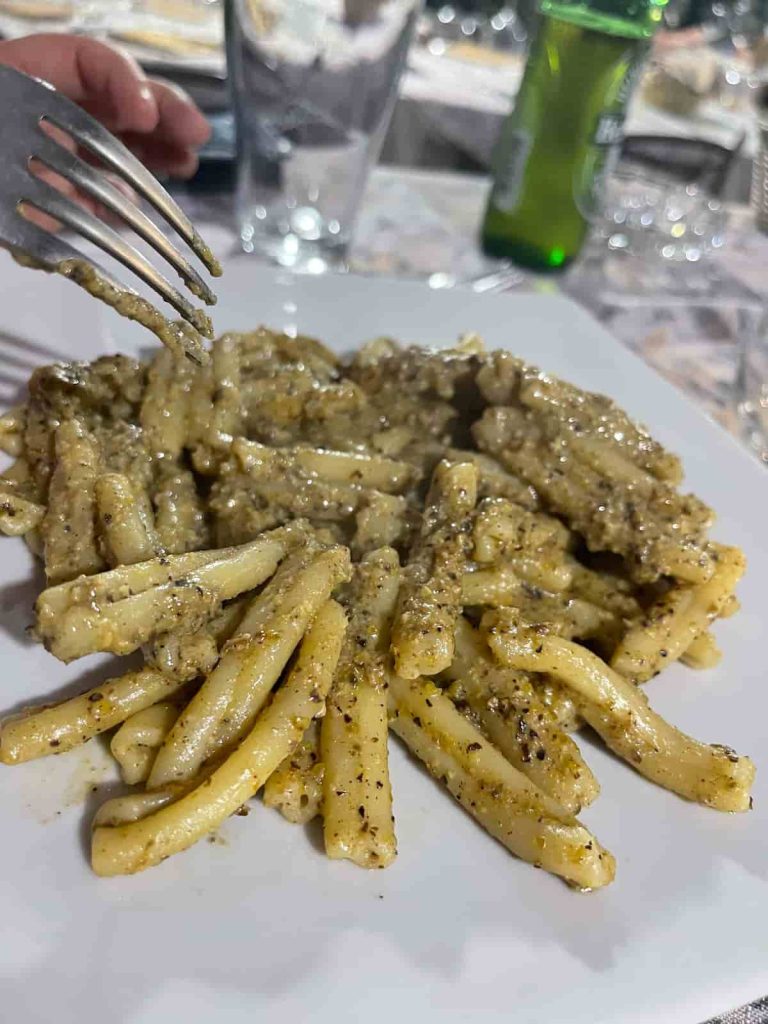 trofie posto di pistacchio